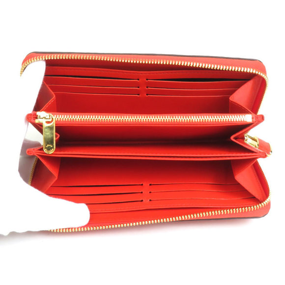 Louis Vuitton Zippy Wallet Python Long Wallet Orange - Picture 3 of 5